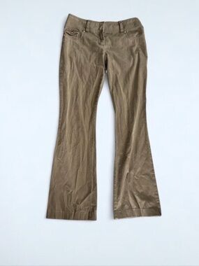 Vintage Y2K Cache Khaki-Tone Flared Pants